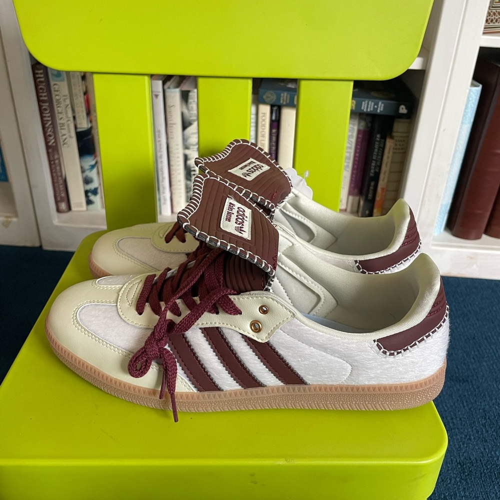 adidas Wales Bonner samba White and Maroon Sneakers EU 43